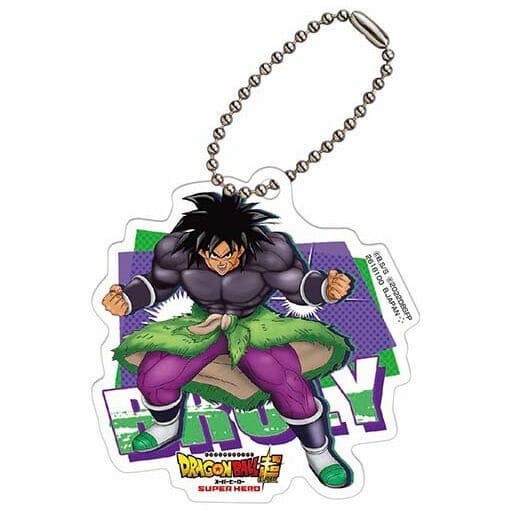Broly Acrylic Charm (Approx. 62 mm) - Dragon Ball Super Capsule Toy by Bandai (Pre-owned)