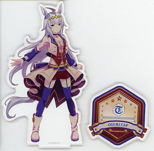Oguri Cap Official Acrylic Stand (Starting Future Ver.) — Umamusume Pretty Derby Official Cygames Merchandise (Pre-owned, Approx. H14.9cm)