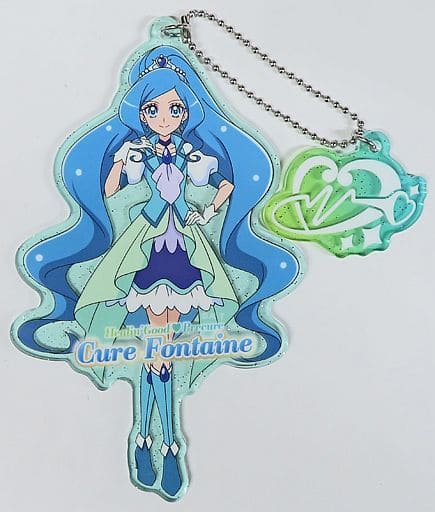 Cure Fontaine Acrylic Keychain - Healin' Good Pretty Cure Pretty Store Limited (Approx. 12 x 6.5 cm, Toei Animation, Pre-owned)