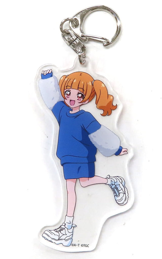 Emiru Aizaki Acrylic Keychain - Pretty Cure Miracle Leap: A Mysterious Day with Everyone × Tokyo Girls Collection 2020 A/W (Approx. 110 mm) - Toei Animation - Pre-owned