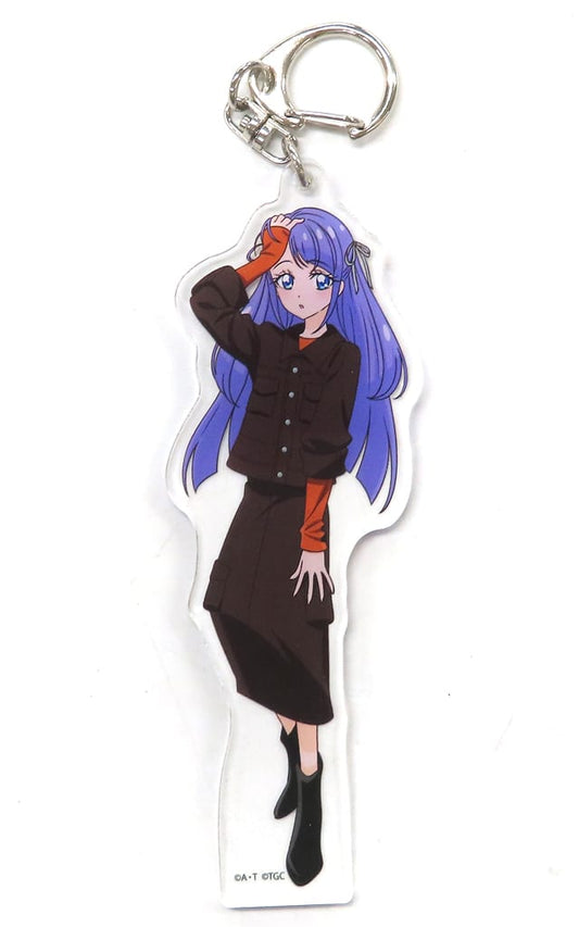 Madoka Kaguuya Acrylic Keychain - Pretty Cure Miracle Leap Movie × Tokyo Girls Collection 2020 A/W - Approx. 110 mm - Toei Animation (Pre-owned)