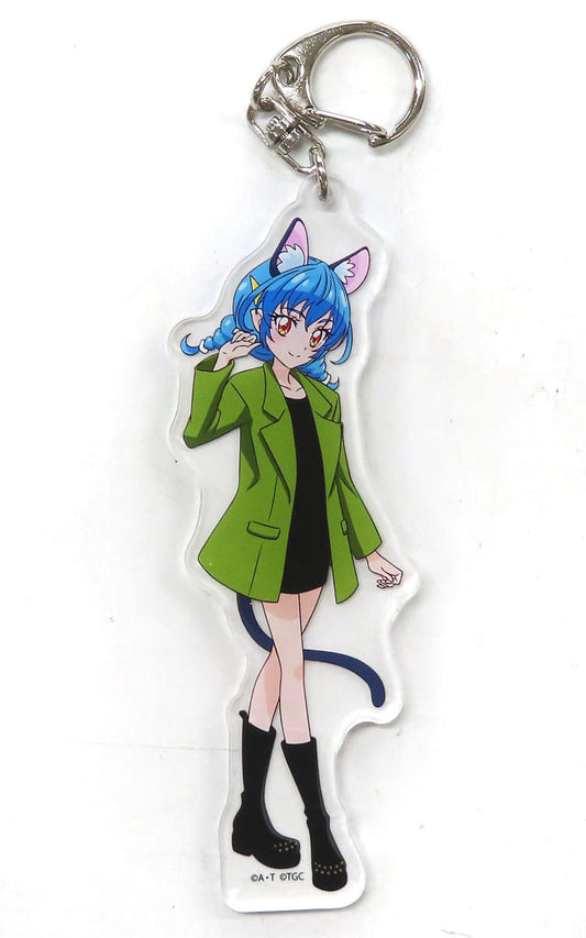 Yuni Acrylic Keychain - Pretty Cure Miracle Leap: A Mysterious Day with Everyone × Tokyo Girls Collection 2020 Autumn/Winter (Toei Animation, Approx. 110 mm, Pre-owned)