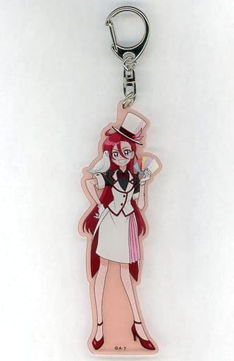 Cure Flamingo (Asuka Takizawa) Acrylic Keychain - Tropical-Rouge! Pretty Cure Pretty Store Cocoon City Exclusive - Length Approx. 11 cm - Toei Animation - Pre-owned