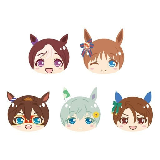 Umamusume Pretty Derby Omanju Niginigi Mascot Set - Full 5-Piece Set (Ensky) - Special Week, Grass Wonder, El Condor Pasa, Seiun Sky, King Halo (Used)