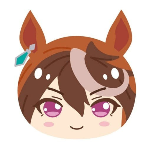 Symboli Rudolf O-Manju Nigi Nigi Mascot 3 Plush Charm - Umamusume Pretty Derby Series (Ensky, Used)