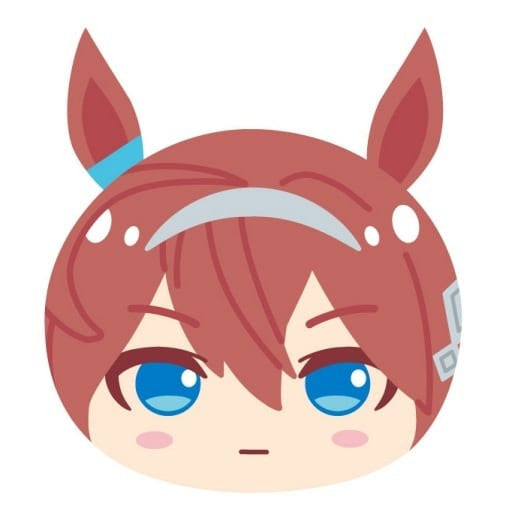 Mihono Bourbon Squeezable Manju Mascot 3 - Umamusume Pretty Derby Plush Charm (Ensky) - Approx 5.5cm x 7cm, Ball Chain