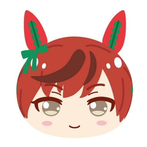 Nice Nature Plush Omanju Niginigi Mascot 3 - Umamusume Pretty Derby Soft Microbead Mascot (Ensky, Used, Approx 55×70×50mm)