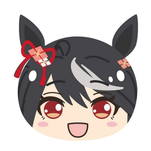 Kitasan Black Omamanjyu Niginigi Mascot 3 Plush Keychain - Umamusume Pretty Derby (Ensky, Used, ~5.5cm)