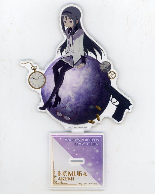 Homura Akemi Acrylic Stand BIG - Puella Magi Madoka Magica × Don Quijote Collaboration (Legs) - Pre-owned Approx. 130–150 mm