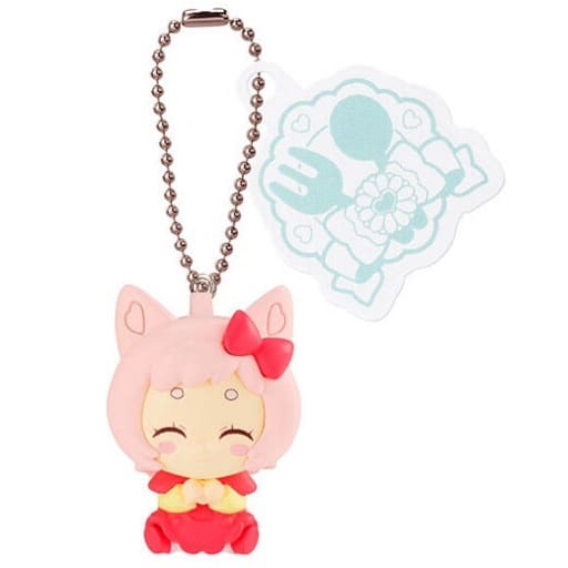 Energy Fairy Komekome (Yoji Form) Keychain Mascot - Delicious Party Pretty Cure Capsule Swing 2 - Bandai (Pre-owned)