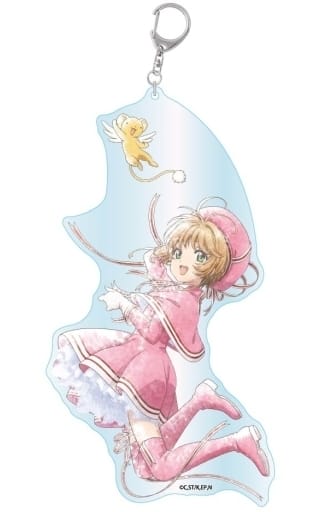 Sakura Kinomoto & Kero-chan Acrylic Keychain BIG - Cardcaptor Sakura: Clear Card Arc (Approx. 180 x 70 x 3 mm) - GRANUP - Pre-owned