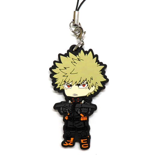 Katsuki Bakugo Stealth Suit Ver. Rubber Keychain - My Hero Academia: World Heroes' Mission TOHO animation STORE Bonus