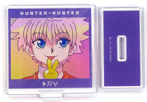 Killua Zoldyck Ani-Art Clear Label Acrylic Stand ver.A - HUNTER×HUNTER (Height Approx. 64 mm) - Pre-owned
