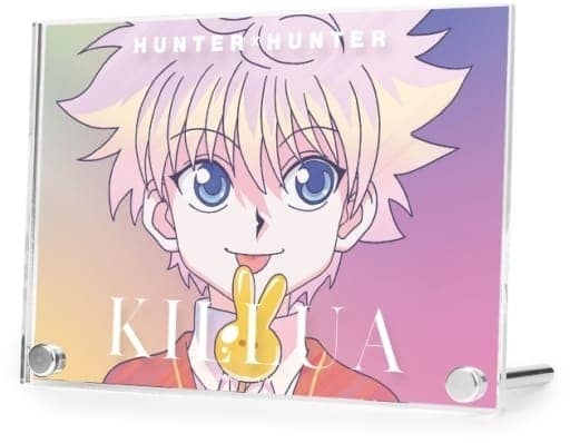 Killua Zoldyck Ani-Art Clear Label Acrylic Art Panel - HUNTER×HUNTER - Approx. 10.5 cm (Pre-owned)