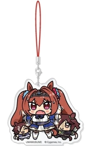 Daiwa Scarlet & Vodka Acrylic Strap Set - Umamusume Pretty Derby 'With Plushies' Vol.1 (Acrylic Keychain, ~70mm, Pre-owned)