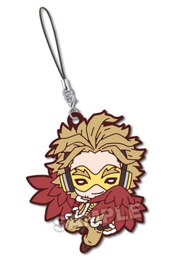 Hawks My Hero Academia Nitotan VS Rubber Mascot Keychain by Takara Tomy Arts, Height Approx. 6 cm