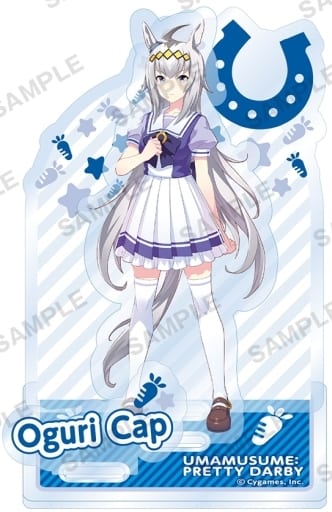 Oguri Cap Diorama Acrylic Stand - Umamusume Pretty Derby (Bushiroad Media) - Pre-owned, Assembly Size W65×H95mm, Board W127×H130mm
