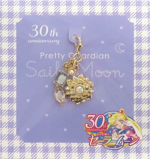 Phantom Silver Crystal Zipper Charm - Sailor Moon 30th Anniversary Keychain (Toei Animation, Pre-owned, Length Approx. 60 mm)