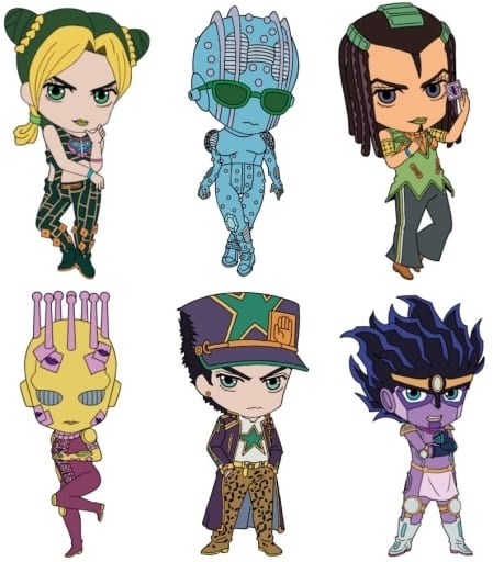 JoJo's Bizarre Adventure: Part 6—Stone Ocean Rubber Strap Collection Vol. 1 Complete Set of 6 by Medicos Entertainment