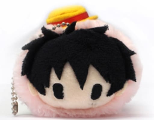 Monkey D. Luffy Sakura Mochi Mascot Keychain - One Piece - Tapioca Brand - Approx. 70 x 65 x 90 mm - Pre-owned