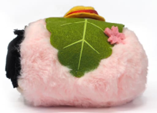Monkey D. Luffy Sakura Mochi Mascot Keychain - One Piece - Tapioca Brand - Approx. 70 x 65 x 90 mm - Pre-owned