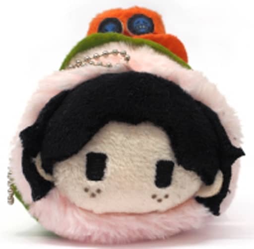 Portgas D. Ace Sakura Mochi Mascot Keychain - One Piece - Brand: Tapioca - Approx. 70 x 65 x 90 mm - Pre-owned