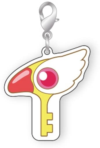 Sealing Key Trading Charm (Cardcaptor Sakura CC Sakura vol.1) - Aluminum Charm Approx. 40 x 40 mm (Pre-owned)