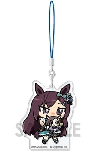 Mejiro Dober & Air Groove Acrylic Strap Set - Umamusume Pretty Derby Acrylic Strap ~With Plushies~ Vol.2 (Sol International, Approx. 70mm, Pre-owned)
