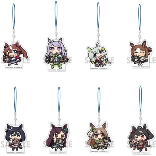 Umamusume Pretty Derby Vol.2 Acrylic Strap Set (Full 8-Piece Set) - Sol International Trading Acrylic Keychains - Plush Companion Illustrations