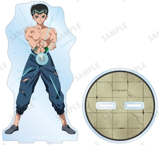 Yusuke Urameshi BIG Acrylic Stand - Yu Yu Hakusho (Loft POP UP STORE vol.2 Illustration, ARMA BIANCA, Height Approx. 14.2 cm, Pre-owned)