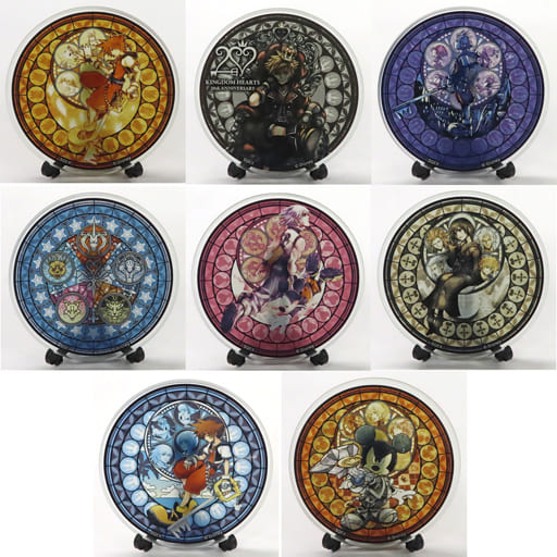 Kingdom Hearts 20th Anniversary Plate Collection Vol.1 Complete Set of 8