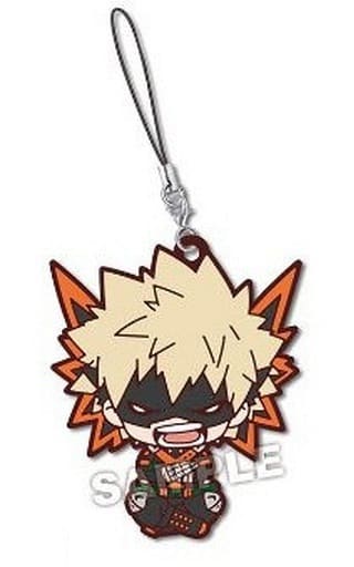Katsuki Bakugo Nitotan Rubber Mascot Keychain from My Hero Academia, Sports Festival Spectator Design, Approx. 60 mm, Takara Tomy Arts