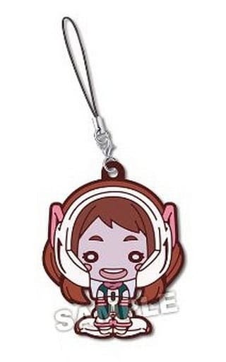 Ochaco Uraraka My Hero Academia Nitotan Rubber Mascot Keychain - Match Watching Theme, Approx. 60 mm, Takara Tomy Arts