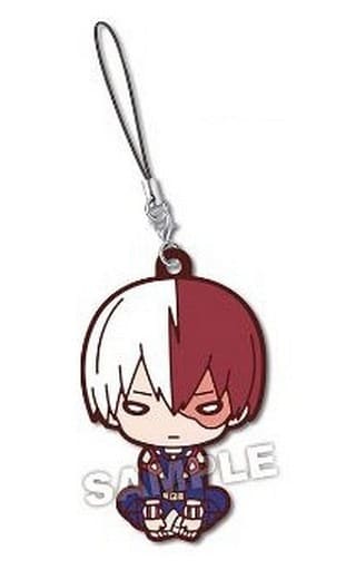 Shoto Todoroki My Hero Academia Nitotan Rubber Mascot Keychain - Match Viewing Theme, Approx. 60 mm, Takara Tomy Arts