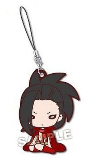 Momo Yaoyorozu My Hero Academia Nitotan Match Viewing Rubber Mascot Keychain, Approx. 60 mm, Used