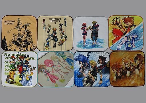 Kingdom Hearts 20th Anniversary F Prize Hand Towel Set of 8