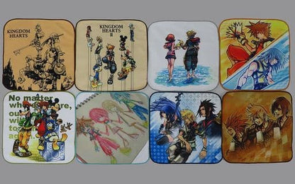 Kingdom Hearts 20th Anniversary F Prize Hand Towel Set of 8