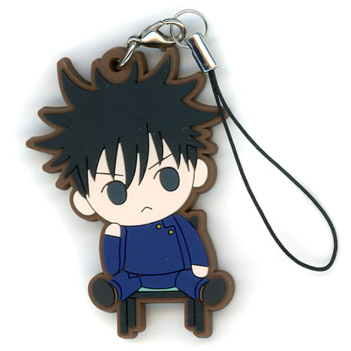 Megumi Fushiguro PVC Rubber Strap - Jujutsu Kaisen "Kimi to Friends" Collection by Movic (Approx. 6 x 6 cm) - Pre-owned