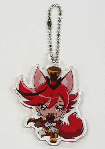Cure Chocolat Acrylic Die-Cut Ball Chain Keychain - Pretty Cure All Stars Pretty Store Limited (Toei Animation) - Pre-owned, Length Approx. 6 cm