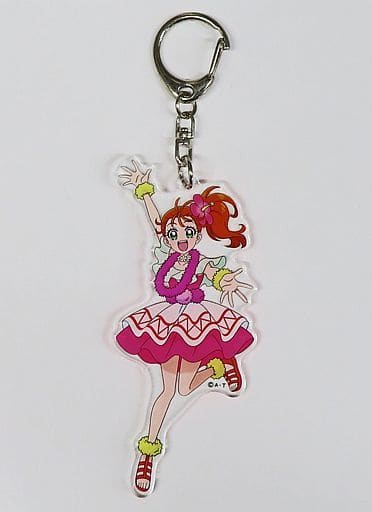 Natsuumi Manatsu Acrylic Keychain - Tropical-Rouge! Pretty Cure Poolland in Hawaiians Exclusive (Sanwa, Approx. 90 mm, Pre-owned)