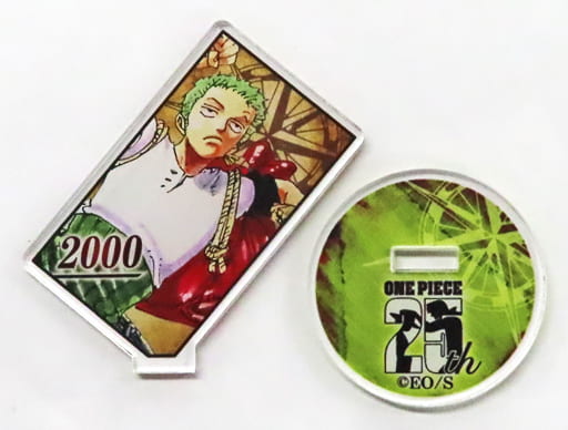 Roronoa Zoro Acrylic Character Collection “ZORO” Approx. 55 mm - Shueisha Official Pre-owned (2000)