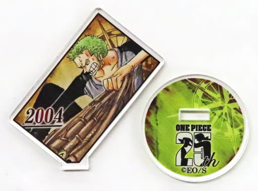 Roronoa Zoro Acrylic Character Collection "ZORO" Stand - One Piece (2004, Acrylic, Approx. 55 mm)