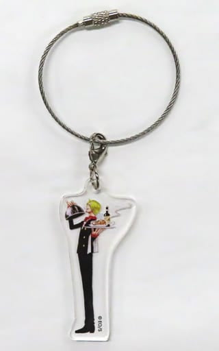 Sanji Wire Acrylic Keyholder - Meet the One Piece Goods Exhibition (Neutral Corporation, Approx. 4–7.5 cm)