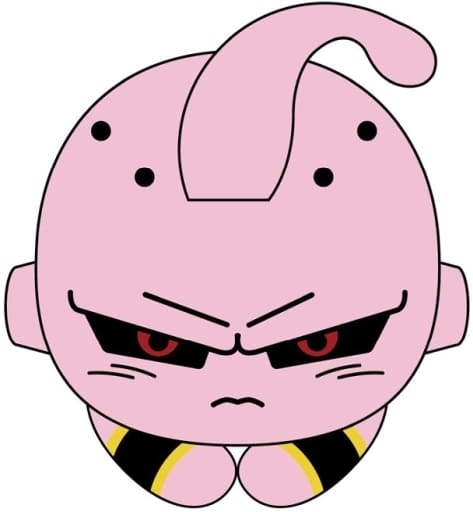 Majin Buu Plush Keychain - Dragon Ball Z Hug Character Collection 3 (Plex) - Length Approx. 90 mm (pre-owned)
