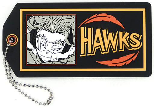 Hawks Rubber Keychain from My Hero Academia: Fight On! Ichiban Kuji F Prize, Length Approx. 10 cm, BANDAI SPIRITS