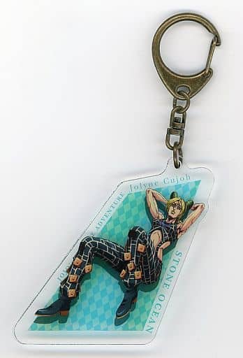 Jolyne Cujoh Acrylic Keychain - JoJo's Bizarre Adventure 10th Anniversary Exhibition (Benelic, Approx. 65 mm, Pre-owned)