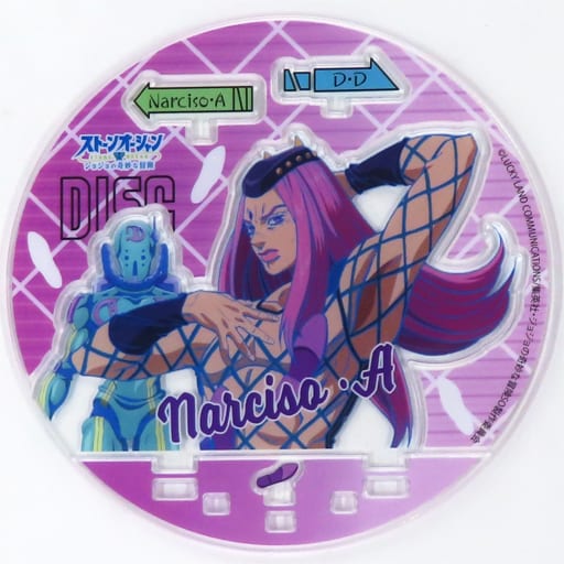 Narciso Anasui & Diver Down DISC Acrylic Stand - JoJo's Bizarre Adventure: Stone Ocean - Approx. 120 mm (Pre-owned)