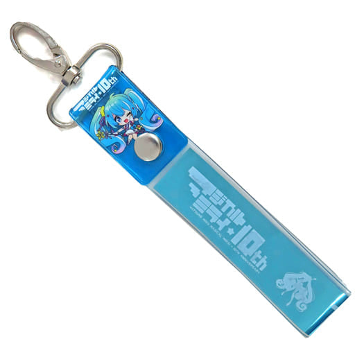 Hatsune Miku (Blue) Magical Mirai 10th Silver Tape Holder Tokyo Ver. Keychain - (Pre-owned)