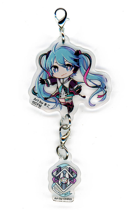 Hatsune Miku Magical Mirai 2015 10th Anniversary Linked Acrylic Keychain - Approx. 45 mm - Japan Intercreate (Pre-owned)