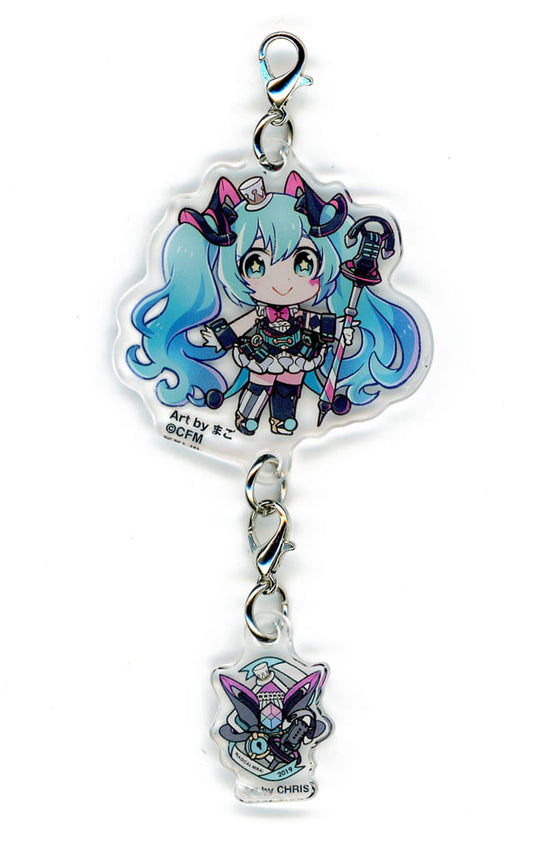 Hatsune Miku Magical Mirai 10th Anniversary Connected Acrylic Keyholder - Approx. 45 mm - Japan Intercreate (Pre-owned)